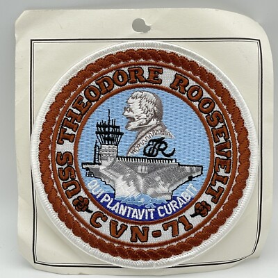 USN US Navy USS Theodore Roosevelt CVN-71 Patch 4.5'' AIRCRAFT CARRIER NEW