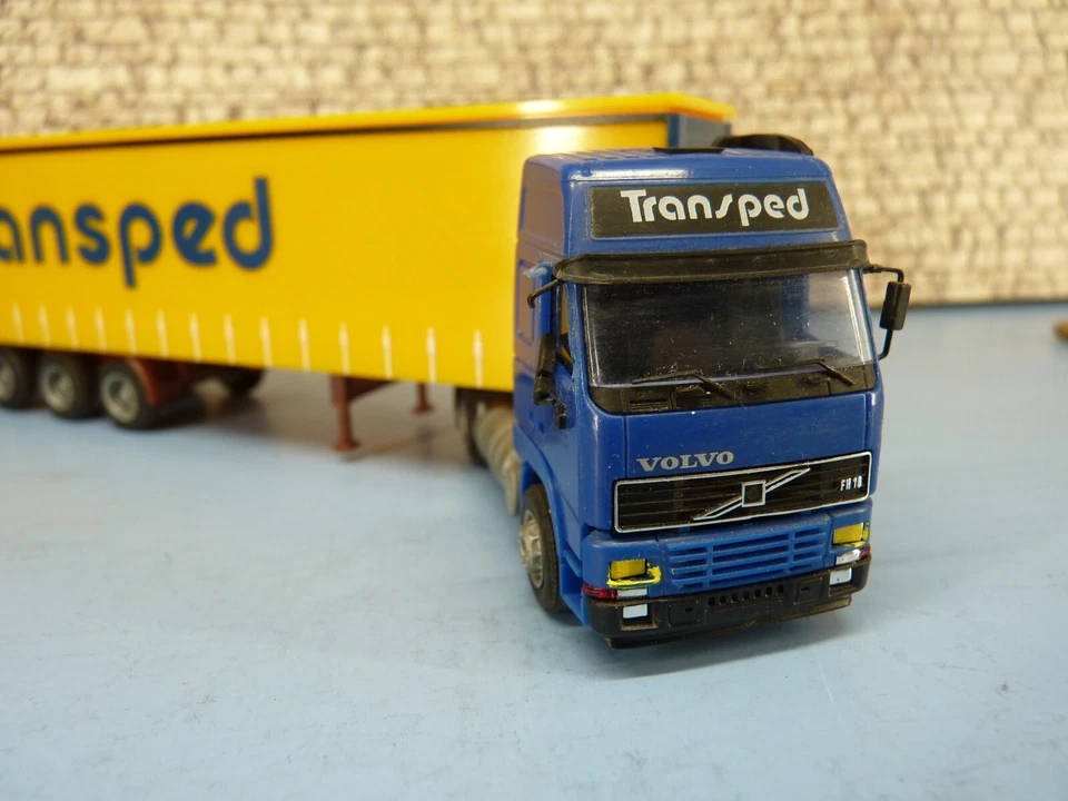 AMW HO 1/87 Camion VOLVO + SEMI 3 essieux "TRANSPED" 02 - Photo 3/4