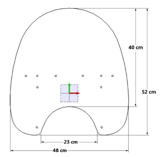 HONDA SHADOW VT 125 500 600 UNIVERSALE CUPOLINO ALTO PARABREZZA TOURING 4 COLORI - Immagine 3 di 4