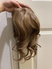 New Extensions Hair Look Natural Volumes Curly Wavy Clip in Light Brown 14  