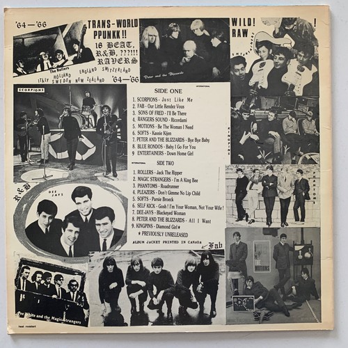 Trans-World Punk Rave-Up 1964-1966! - VA - 1985 US Vinyl LP - Very Good (VG+/NM) - Picture 2 of 4