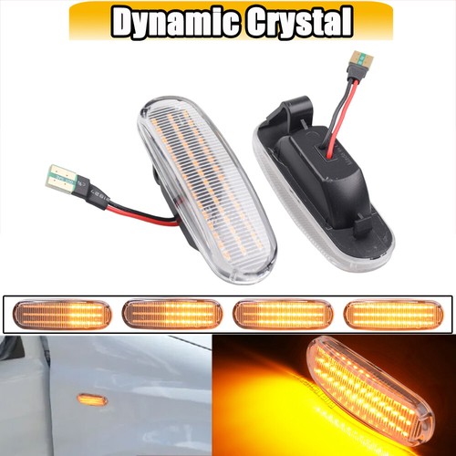 2PCS For Fiat Abarth Doblo Fiorino Idea Stilo Qubo LED Dynamic Side Marker Light - Picture 30 of 35