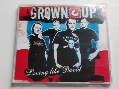 MCD GROWN UP ''Living Like David''  Unplayed / New / Neu (Rare Maxi CD)