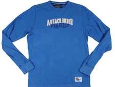 ABERCROMBIE & FITCH VINTAGE Y2K THERMAL HENLEY CREW JERSEY MUSCLE LARGE SHIRT LS