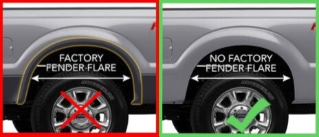 HUSKY 58466 Mud Guards Flaps for 17-25 FORD F250 F350 w/NO FLARES Front & Rear - Picture 2 of 6