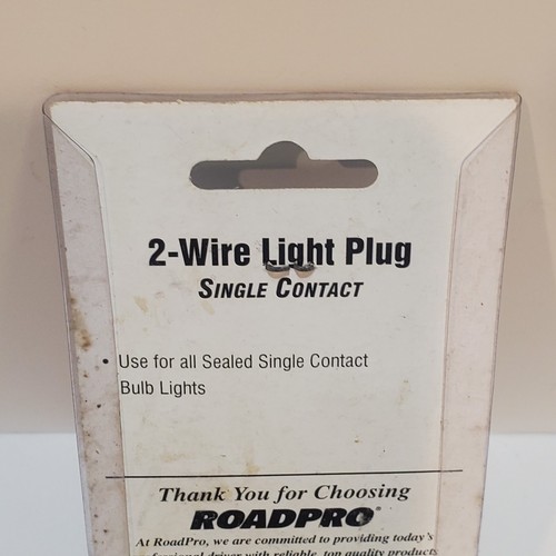 RoadPro 2-Wire Light Plug Single Contact For Vehicle RP-431149 - Picture 4 of 5