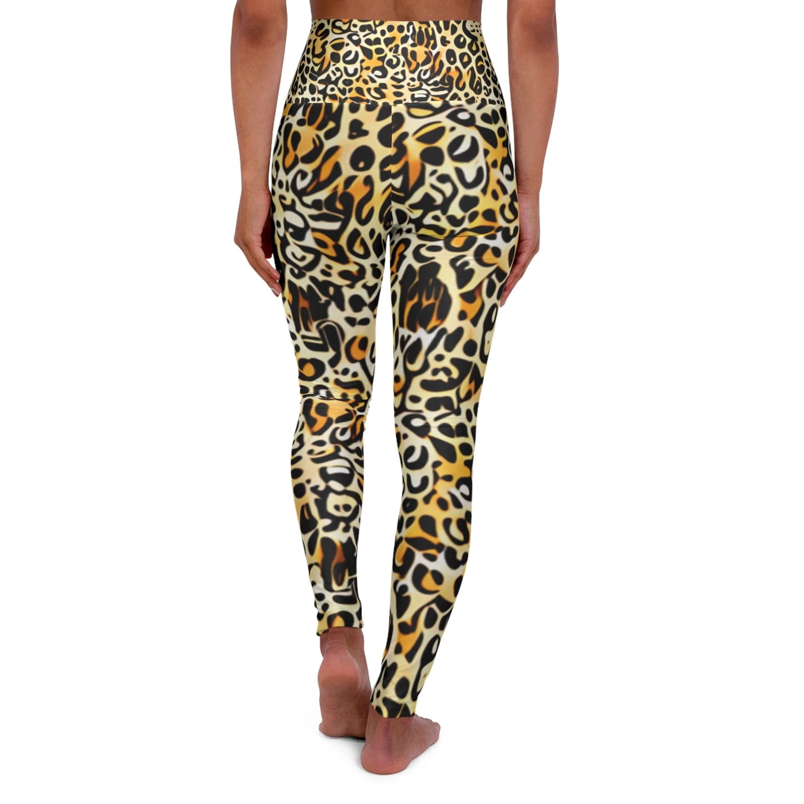 Leopard Print High Waist Yoga Leggings