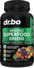 Organic Superfood Greens & Fruit Supplements - Energy Super Food Fruits and Vegg