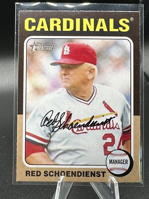 2024 Topps HERITAGE Red Schoendienst ERROR Card 149 Actually