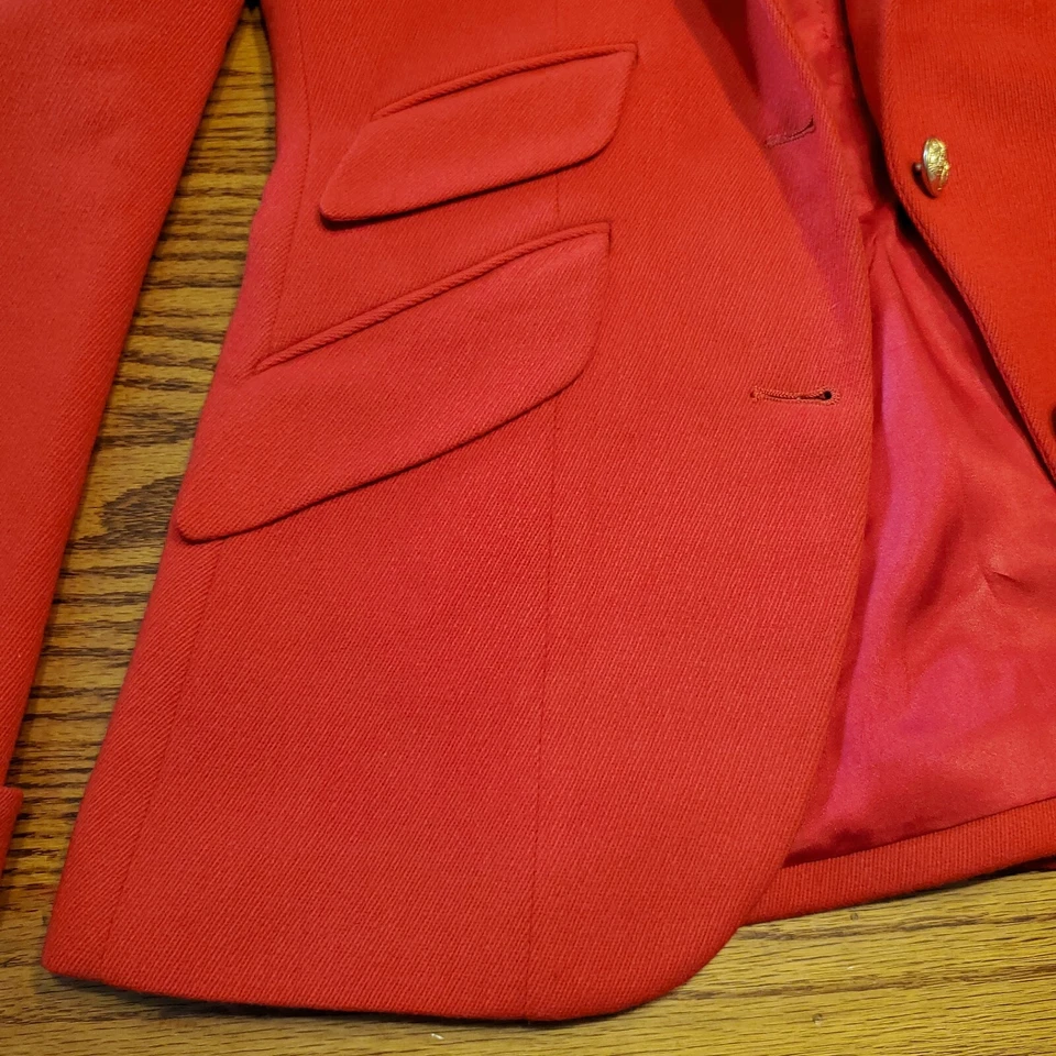 Vintage Ralph Lauren Original Salesman Sample Red Formal Jacket - Image 2 of 4