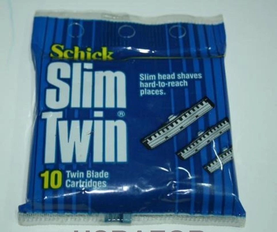 10 Schick Slim Twin Refills Blades cartridge fit GILLETTE Atra Plus Razor Shaver