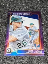 2021 DONRUSS OPTIC MATT CHAPMAN  DIAMOND KINGS RED WHITE BLUE 008/199 ATHLETICS