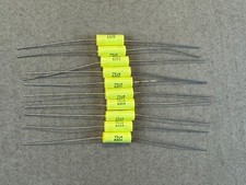 10 New .00075 uf 630v Yellow Film Capacitors Guitar Tube Amp Tone 751K 750 pf