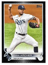 2022 Topps Series 1 CHRIS ARCHER Black Parallel /71 - TAMPA BAY RAYS - #254