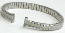 Ladies Silver Stainless Steel 8mm Stretch Expansion Watch Band Twist-o-Flex 