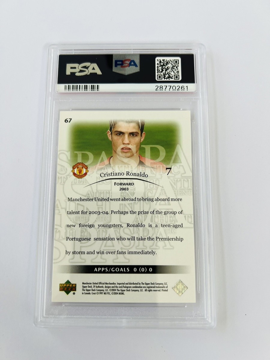 その他 PSA 2004 SP AUTHENTIC CRISTIANO RONALDO Cristiano Ronaldo #7 Prices | 2004 SP Authentic Manchester