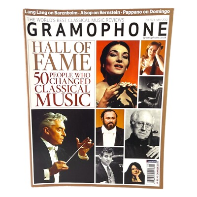 Gramophone Magazine May 2012 Classical Music Opera Hall Fame Barenboim ...
