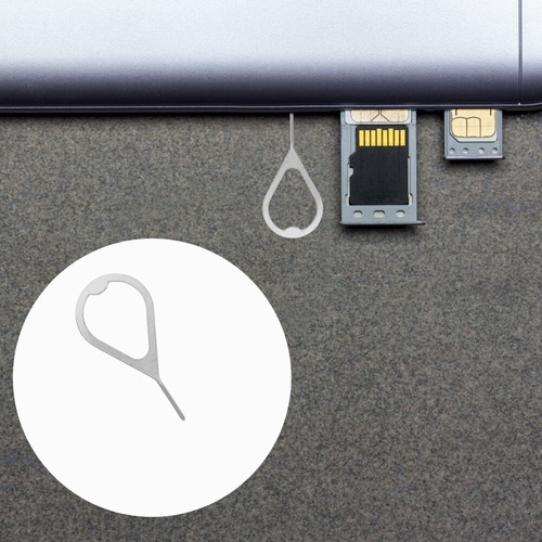 100 Pcs Sim Card Reader Phone Pin Ejector Universal Removal Tool - Zdjęcie 6 z 12