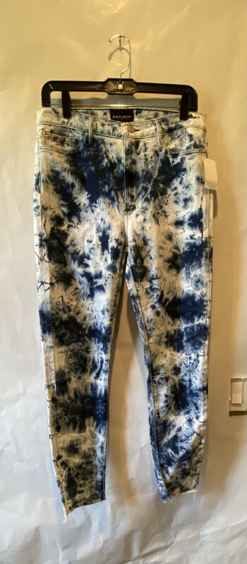 BLACK ORCHID BLUE AND WHITE TIE DYE JEANS WOMEN 31 | eBay