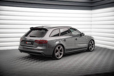 Spoiler CAP für Audi A4 S-Line S4 Avant B8 Facelift schwarz Heckspoiler Dach
