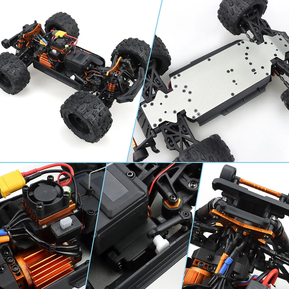 ZD Racing MT-16 RC Car 1/16 4WD 2.4G 4CH Off-Road Car 2845 Brushless Motor 49mph - Photo 4/4