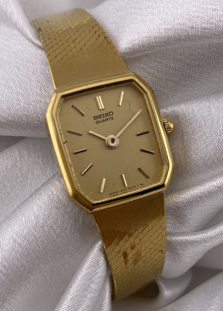 Seiko ヴィンテージ　レディース　ウォッチ　腕時計　アンティーク　ゴールド SEIKO 腕時計 セイコー レディース腕時計 金色 ゴールド 上品