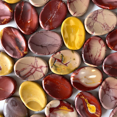 Mookaite Jasper Worry Stone | Stone of Youth | Grounding | Heals Ancestral Traum