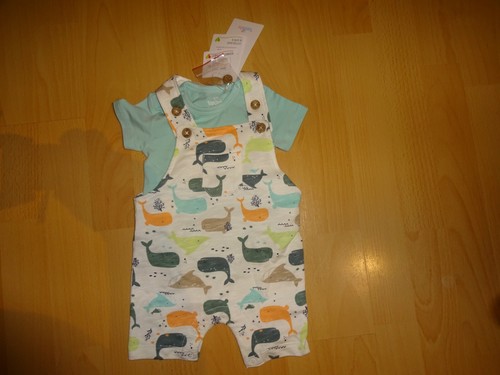 Baby Strampler Overall Einteiler Sommer + Body *Gr.56 *NEU+Etikett* - Bild 2 von 2