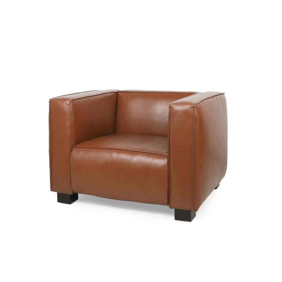 Minkler Contemporary Faux Leather Club Chair eBay