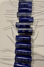 12 Pcs. NOS NICHICON VX JAPAN 100uF 250V 16x41.5mm HI END AUDIO TUBE AMP CAPS !!