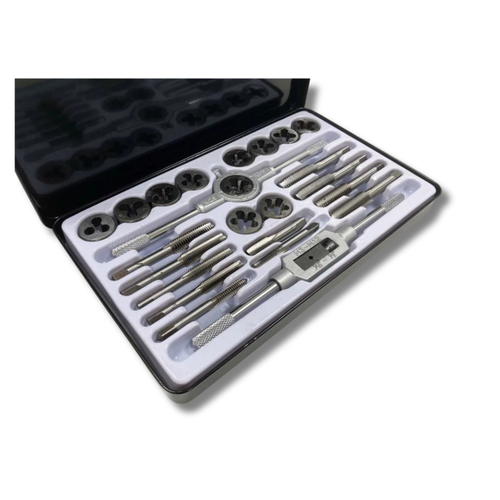 24pc Tap and Die Set Thread Repair Kit Imperial Tap Set Screw Bolt Tools Case - Picture 6 of 24