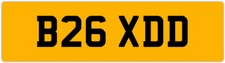 BRAD 😎 BRADLEY BRADS BRANDON BRAND B REGISTRATION PREFIX PRIVATE PLATE B26 XDD