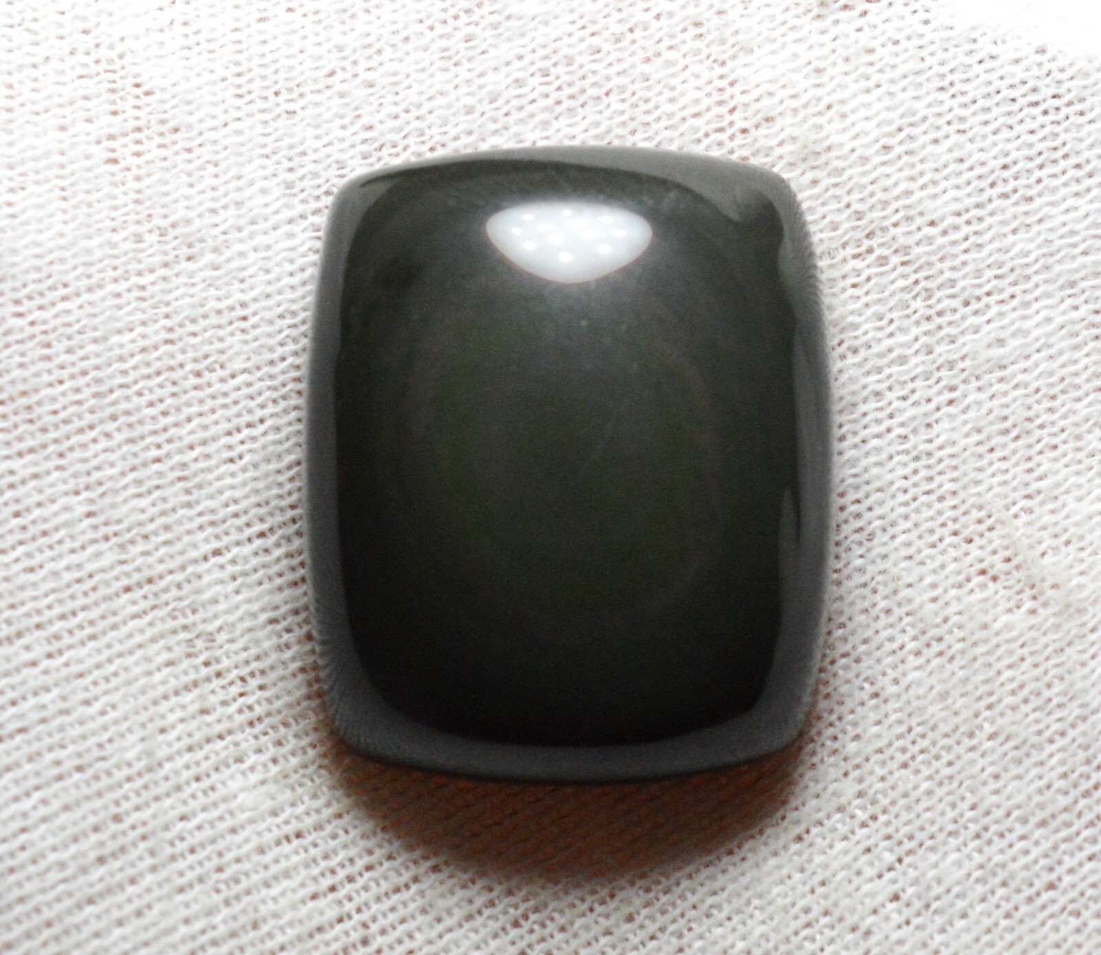 Obsidienne du Mexique 63 carats : cabochon en pierre naturelle FC35 pour sertissage facile