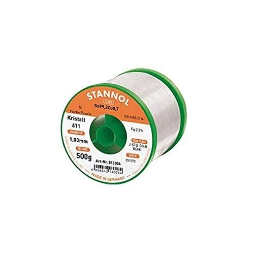 Löt Draht 1,0 Mm, 500 G, 227 °C, Bleifrei STANNOL 813003 - Bild 1 von 1