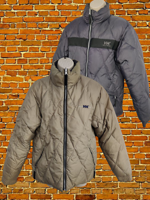 HELLY HANSEN WENDE DAUNEN MANTEL SMALL DAMEN ANTHRAZIT/BEIGE WATTIERTE JACKE