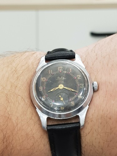 Neva PChZ/MChZ 1950's RARE vintage COLLECTIBLE wristwatch caliber 2603,16 jewels - Picture 10 of 10