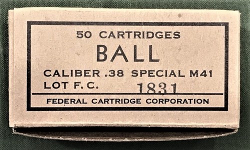 FEDERAL CARTRIDGE EARLY VIETNAM M41 CAL. .38 SPL BALL NEW REPLICA AMMO BOXES - Picture 2 of 9