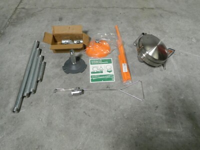 PRO-SAFE Drench shower & Eyewash Station 1-1/4  Inlet 20 GPM Flow PSG1902BC