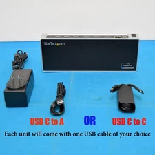 StarTech DK30A2DH Dual 4K Universal Docking Station USB 3.0, HDMI W/PS-USB Cable