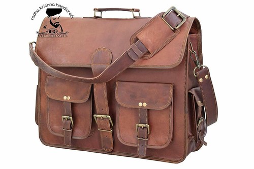 Sac à Main Vintage Justin En Cuir De Vache Marron - Bandoulière Décontractée Occasion