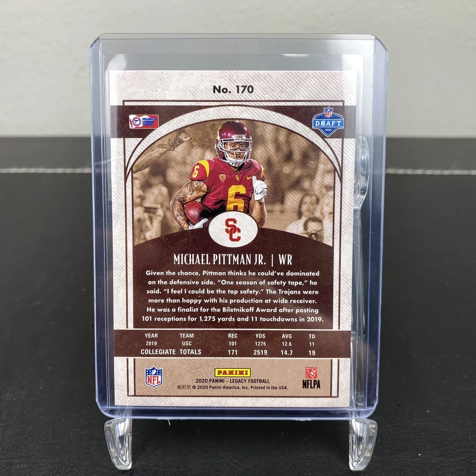 2020 Panini Legacy Michael Pittman Jr Rookie RC 170 USC Colts LOT OF 22 INVEST - Image 3 of 3