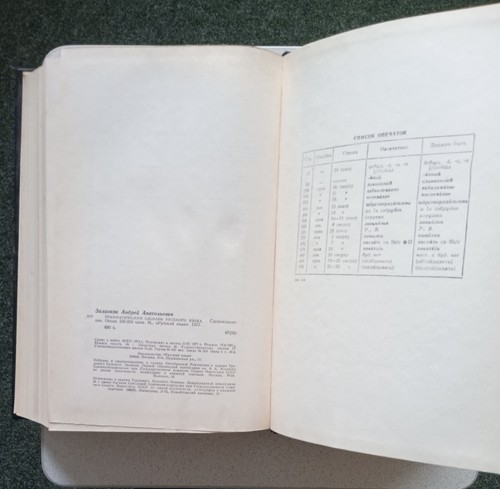 Andrey Zaliznyak grammar dictionary of Russian language Russkiy yazyk 1977 - Picture 22 of 24