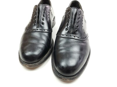 FootJoy Classics 99332A Mens 9 D Black Leather Brogue Saddle  display picture 3