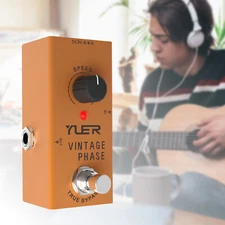 YUER RF-06 Electric Guitar Pedal Vintage Phase True Bypass Design DC 9V