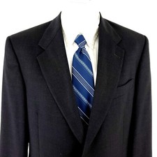 Hart Schaffner Marx Nordstrom Wool Blazer 40R Gray Birdseye