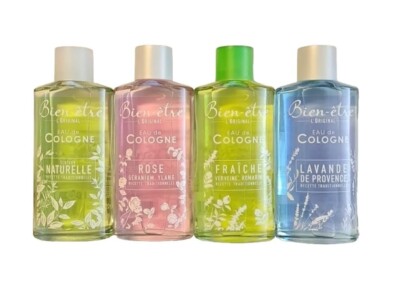 Bien Etre Eau de Cologne Lavande Provence Fraiche Naturelle Rose Varianten