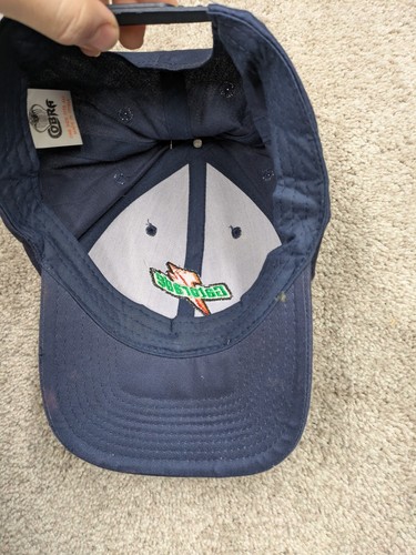Vintage 90s Gatorade Hat Snapback Sports Navy Lightning Bolt Cobra Snap Cap Y2K - Picture 6 of 9
