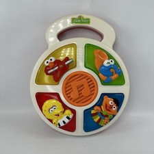 Rare 1997 TYCO Preschool Sesame Street Toy Music Sound Colors Works Great