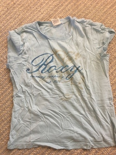 kids Roxy Light blue mixed color graphic prints t-shirt Size Large - Picture 2 of 12