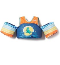NWT Speedo Splash Jammer Life Jacket Vest Kids Weight 33-55 lbs Frog Rainbow